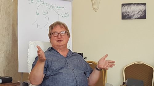Dr. Gyula Biró teaching the "Six-Step Reframing" NLP technique